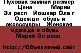 Пуховик зимний размер 46 › Цена ­ 300 - Марий Эл респ., Йошкар-Ола г. Одежда, обувь и аксессуары » Женская одежда и обувь   . Марий Эл респ.